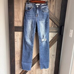 Risen jeans straight leg size 1/25